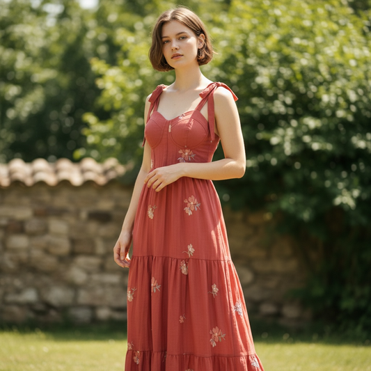 Floral Maxi Dress – Elegant Summer Boho Dress