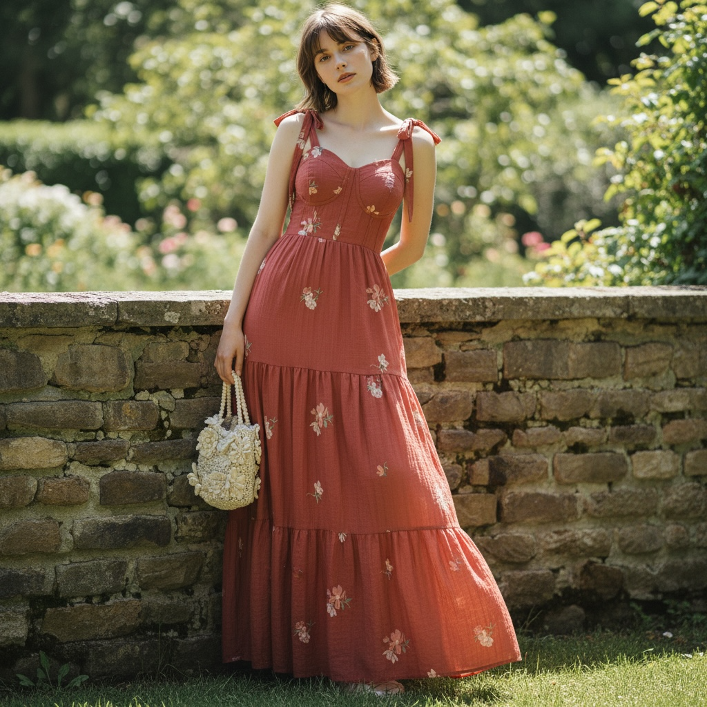 Floral Maxi Dress – Elegant Summer Boho Dress